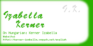 izabella kerner business card